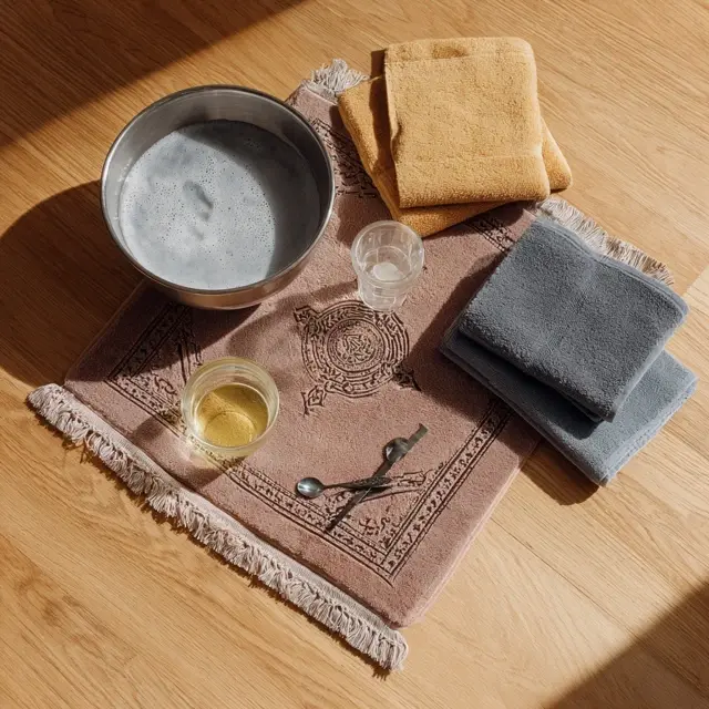 Hand-Washing a Prayer Mat: Gentle Method - Refresh a prayer mat the safe way with a low-moisture... Hand-Washing a Prayer Mat: Gentle Method - Prayer Mat Care & Maintenance | Laravel